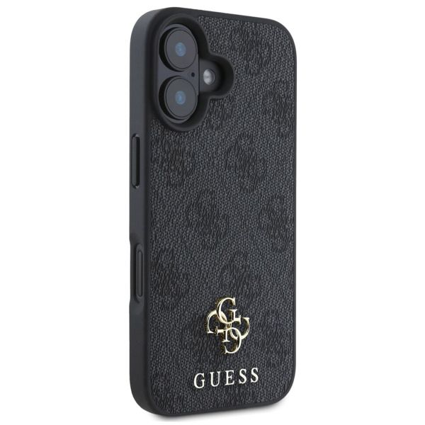 Guess 4G Metal Logo Back Cover MagSafe Apple iPhone 16 - Schwarz