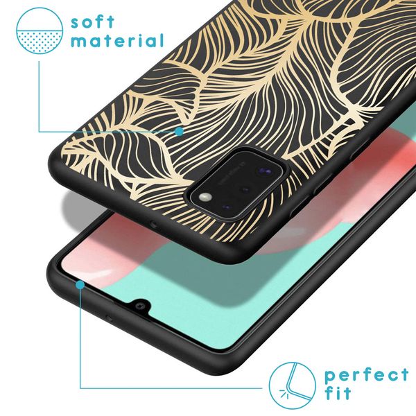 imoshion Design Hülle Samsung Galaxy A41 - Golden Leaves