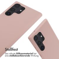 imoshion Silikonhülle mit Band für das Samsung Galaxy S23 Ultra - Sand Pink