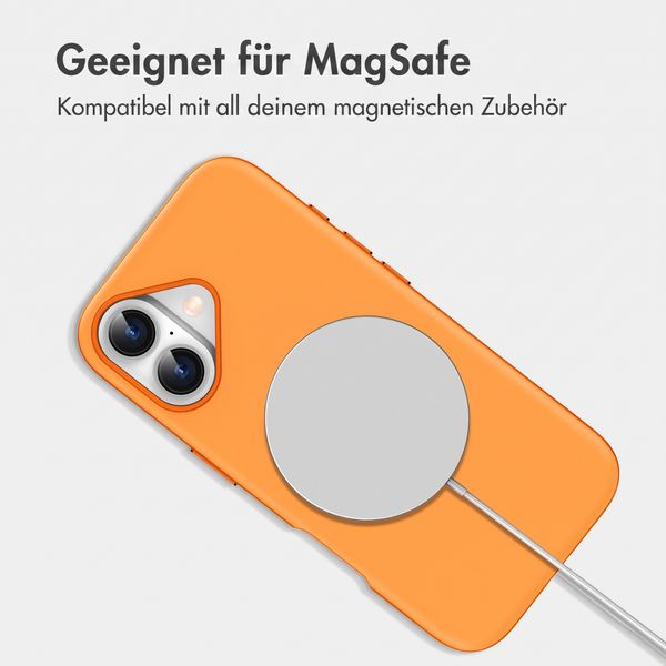 imoshion Color Backcover mit Thin MagSafe Ring Apple iPhone 16 - Orange