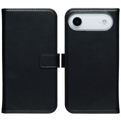 Selencia Echtleder Klapphülle Apple iPhone 17 Air - Schwarz