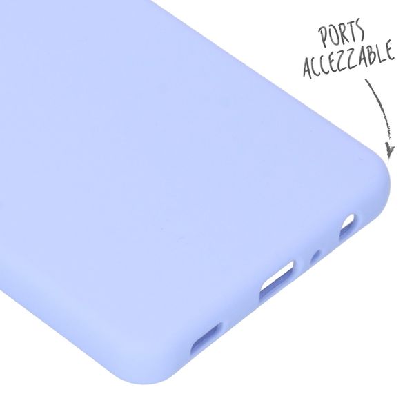 Accezz Liquid Silikoncase  für das Samsung Galaxy A72 - Lila