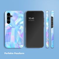 Selencia Vivid Back Cover Samsung Galaxy S24 FE - Holographic Blue Dream