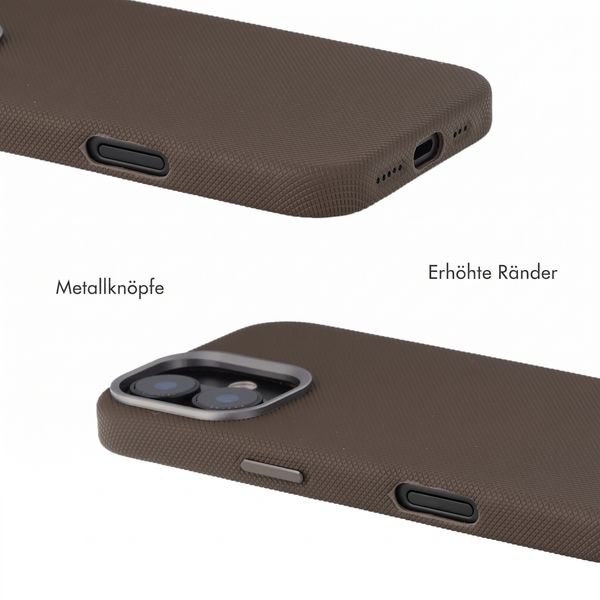 Accezz Mesh Backcover mit MagSafe Apple iPhone 16 - Braun