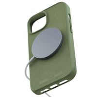 Njorð Collections Wildleder Comfort+ Case MagSafe für das iPhone 15 - Olive