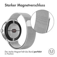 imoshion Mailändische Magnetarmband für das Google Pixel Watch / Watch 2 / Watch 3 (41 mm) - Silber