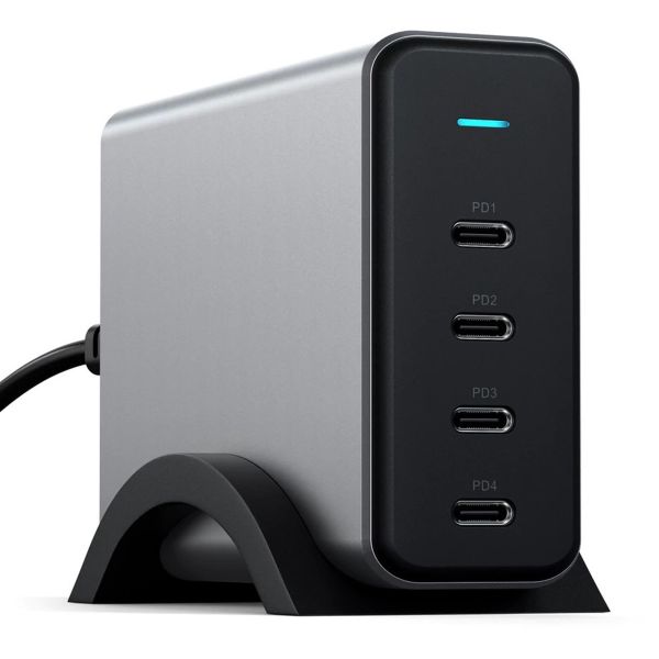 Satechi USB-C 4-Port 140 Watt GaN-Ladegerät | Tischladegerät - Space Grau