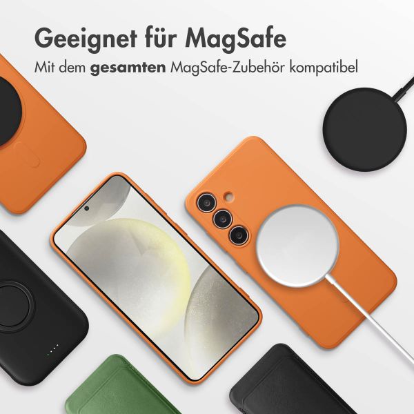 imoshion Color Back Cover mit MagSafe Samsung Galaxy S24 - Neon Orange