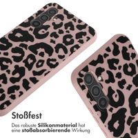 imoshion Silikonhülle design mit Band für das Samsung Galaxy A34 (5G) - Animal Pink