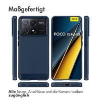 imoshion Brushed Back Cover Xiaomi Poco X6 Pro - Dunkelblau