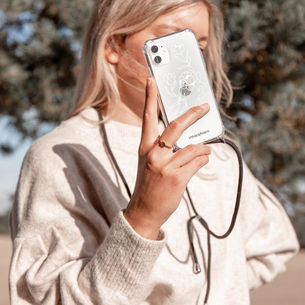 imoshion Design Hülle mit Band für Samsung Galaxy A72 - Woman Flower