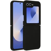 Accezz Liquid Silikoncase für das Samsung Galaxy Z Flip 6 - Schwarz