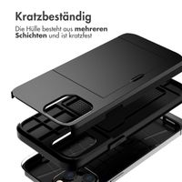 imoshion Backcover mit Kartenfach Apple iPhone 12 (Pro) - Schwarz