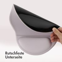 imoshion Ergonomisches Mauspad - Mauspad mit Handgelenkstütze - 30 x 25 cm - Grau