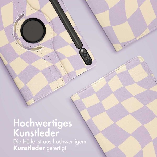 imoshion 360° drehbare Design Klapphülle Samsung Galaxy Tab S10 Plus / Tab S9 FE Plus / Tab S9 Plus - Dancing Cubes