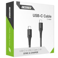 Accezz USB-C- auf USB-C-Kabel - 2 m - Schwarz