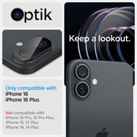 Spigen GLAStR EZ Fit Optik Kameraschutz 2er-Pack für Apple iPhone 16 Plus - Schwarz