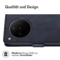 imoshion Luxuriöse Klapphülle Oppo Find X8 - Dunkelblau