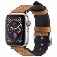 Spigen Retro Fit Armband für das Apple Watch Series 1 t/m 11 / SE / Ultra (44/45/46/49 mm) - Braun