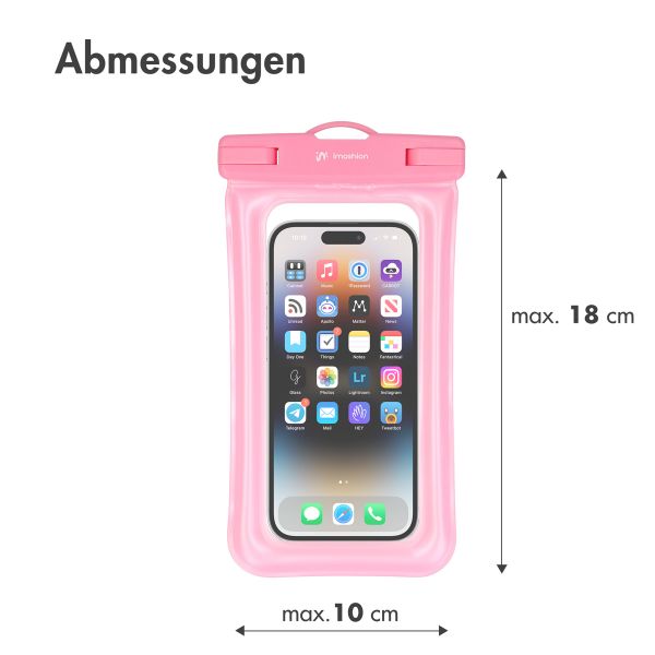 imoshion ﻿Universeller, wasserdichter Beutel - wasserdichte Smartphonehülle - Rosa