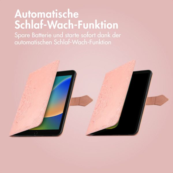 imoshion Mandala Klapphülle Apple iPad 9 (2021) 10.2 Zoll / iPad 8 (2020) 10.2 Zoll / iPad 7 (2019) 10.2 Zoll - Rose Gold