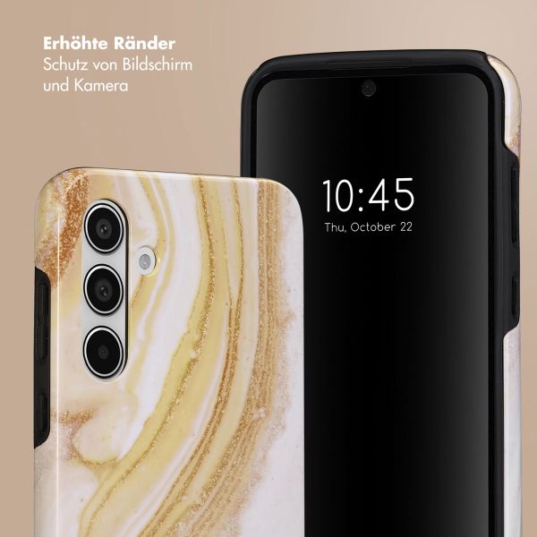 Selencia Vivid Back Cover Samsung Galaxy A55 - Chic Marble Gold
