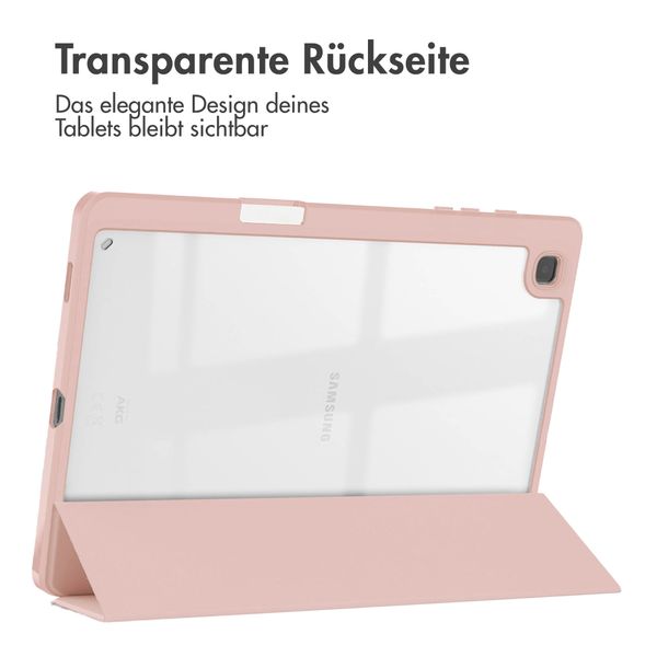 imoshion Trifold Hardcase Klapphülle für das Samsung Galaxy Tab S6 Lite (2020/2022/2024) - Rosa