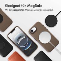 Accezz MagSafe Leather Backcover Apple iPhone 16e - Kaffeebraun