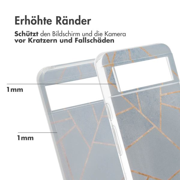 imoshion Design Hülle Google Pixel 8 - Blue Graphic