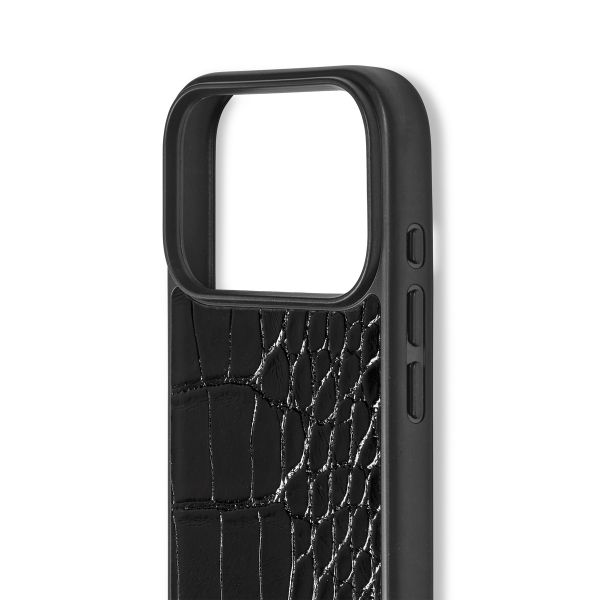 iDeal of Sweden MagSafe-Hülle aus veganem Leder Apple iPhone 17 Pro Max - Black Croco