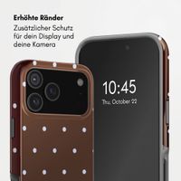 Selencia Vivid Back Cover Apple iPhone 17 Pro - Happy Dots Chocolate