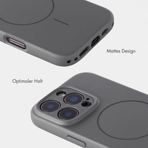 Accezz Grip Backcover mit MagSafe Apple iPhone 16 Pro - Grau