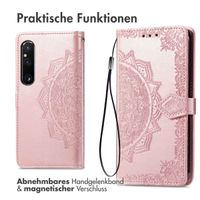 imoshion Mandala Klapphülle für das Sony Xperia 1 V - Rose Gold