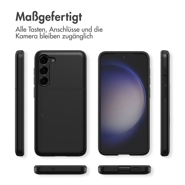 imoshion Backcover mit Kartenfach für das Samsung Galaxy S23 Plus - Schwarz