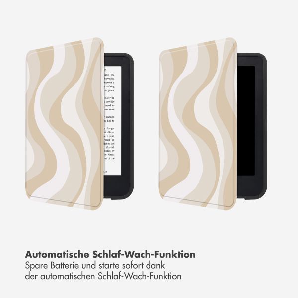 Selencia Vivid Klapphülle Kobo Clara Colour / Clara BW - Desert Waves Beige