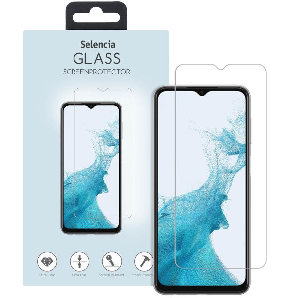 Selencia Displayschutz aus gehärtetem Glas für das Samsung Galaxy A23 (5G)