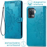 imoshion Mandala Klapphülle Oppo A94 (5G) - Türkis