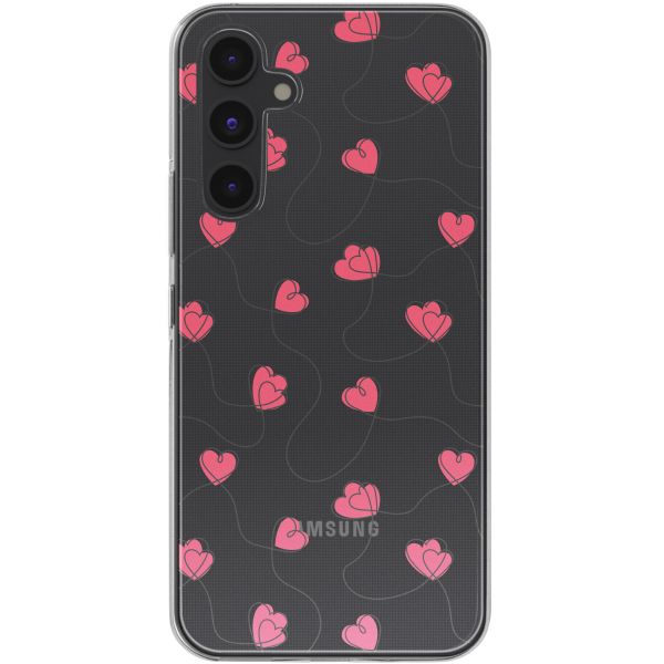 imoshion  Design Hülle für das Samsung Galaxy A54 - Dusty Rose Connected Hearts