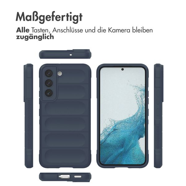 imoshion EasyGrip Back Cover für das Samsung Galaxy S22 - Dunkelblau