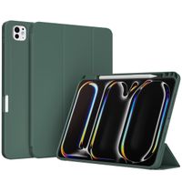 Accezz Smarte Klapphülle aus Silikon Apple iPad Pro 11 (2024) M4 - Dunkelgrün