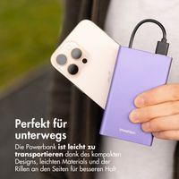 imoshion Ultra Series Aluminium | Powerbank 20.000 mAh - Schnellladen bis 33W - Tropical Violet