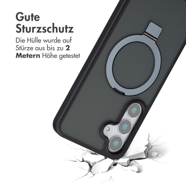 Accezz Ring Stand Backcover mit MagSafe für das Samsung Galaxy S25 Plus - Schwarz