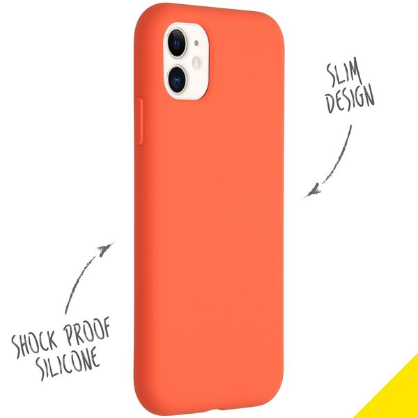 Accezz Liquid Silikoncase Apple iPhone 11 - Nectarine