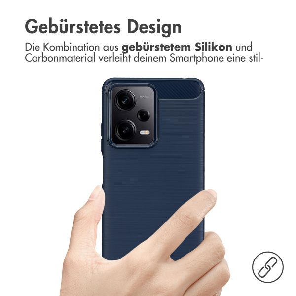 imoshion Brushed Back Cover für das Xiaomi Redmi Note 12 Pro / Xiaomi Poco X5 Pro (5G) - Dunkelblau