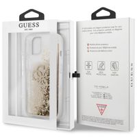 Guess 4G Logo Liquid Glitter Back Cover für das iPhone 13 - Gold