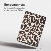 imoshion Design Trifold Klaphülle Apple iPad 9 (2021) 10.2 Zoll / iPad 8 (2020) 10.2 Zoll / iPad 7 (2019) 10.2 Zoll - Leopard