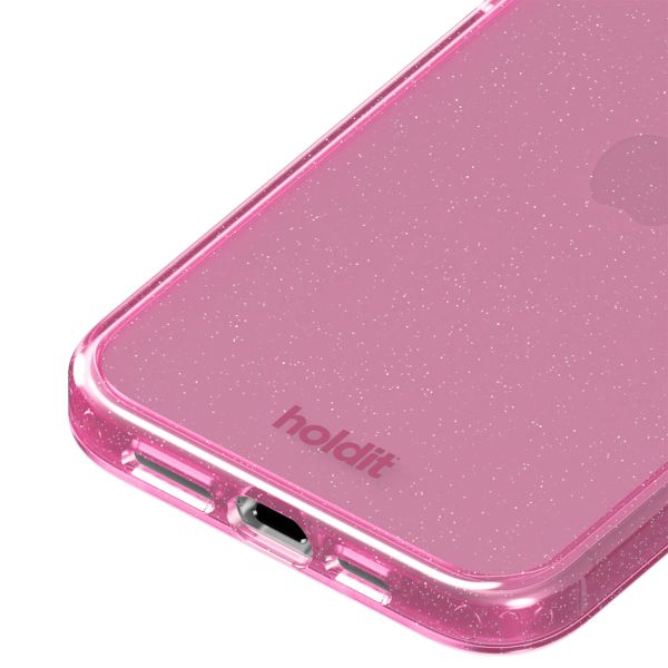 Holdit Glitzer Case für das iPhone 15 Pro - Pink