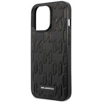 Karl Lagerfeld Hardcase Backcover Monogram Plaque für das iPhone 13 Pro - Schwarz