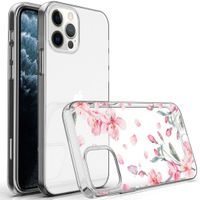 imoshion Design Hülle iPhone 12 (Pro) - Blume - Rosa