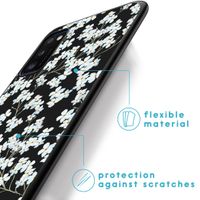 imoshion Design Hülle Samsung Galaxy A41 - Blume - Weiß / Schwarz